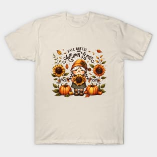 Fall Breeze And Autumn Leaves T-Shirt